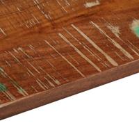 Tafelblad vierkant 50x50x2,5 cm massief gerecycled hout - thumbnail