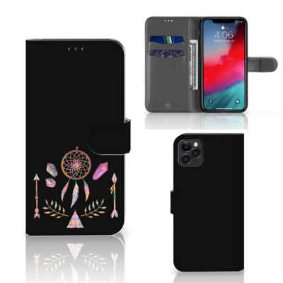 Apple iPhone 11 Pro Max Leuk Hoesje Boho Dreamcatcher | Portemonnee hoesje Apple iPhone 11 Pro Max Leuk Hoesje Boho Dreamcatcher | Portemonnee hoesje