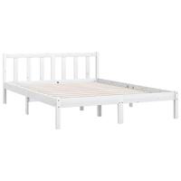 Bedframe massief grenenhout wit 150x200 cm UK King - thumbnail