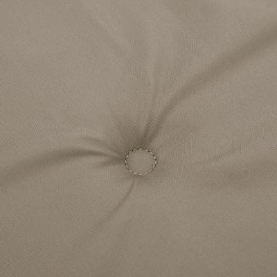 Tuinstoelkussens 6 st 100x50x3 cm oxford stof taupe