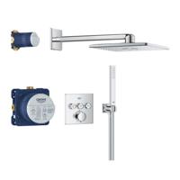 Grohe Precision SmartControl inbouw regendoucheset met 3 straalsoorten vierkant Ø31cm chroom - thumbnail
