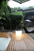 Lutec Table Cube LED-Solarlamp (grijs) - thumbnail