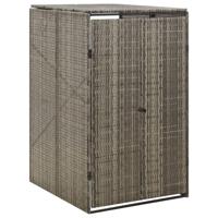 Containerberging enkel 70x80x117 cm poly rattan grijs - thumbnail