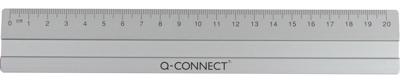 Q-CONNECT meetlat, aluminium, 20 cm, in ophangetui