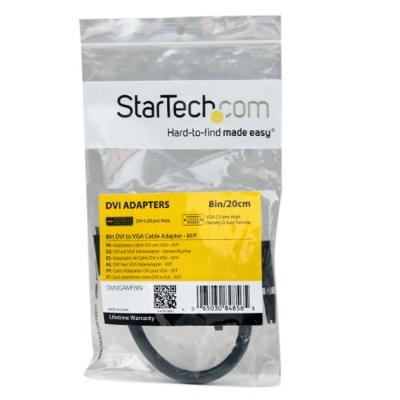 Kabel DVI-I naar VGA Startech DVIVGAMF8IN Zwart 0,2 m