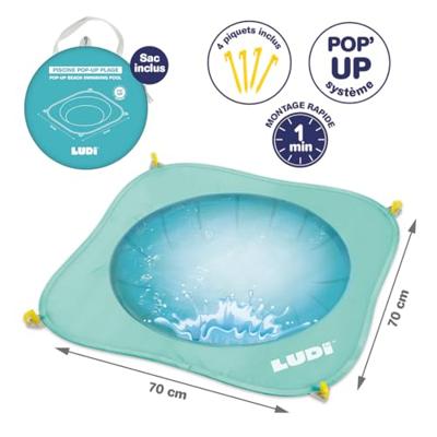 Pop-up strandbad LUDI meerkleurig Pop-up strandbad LUDI meerkleurig