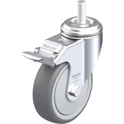 Blickle LKRA-TPA 101KF-FI-GS12 Zwenkwiel met rem Wieldiameter: 100 mm Draagvermogen (max.): 110 kg 1 stuk(s)