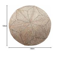 Tapijt DKD Home Decor Natuurlijk (120 x 1 x 120 cm) - thumbnail