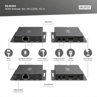 Digitus DS-55342 HDMI-extender HDMI, Infrarood Via netwerkkabel RJ45 30 m - thumbnail