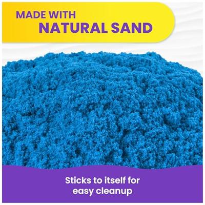 Kinetic Sand colour sand bag blauw 907g - thumbnail
