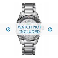 Lacoste horlogeband LC-21-1-14-0104 / 2010403 Staal Zilver - thumbnail
