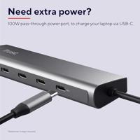 Trust HALYX 5 PORT USB-C HUB USB Hub Zilver - thumbnail