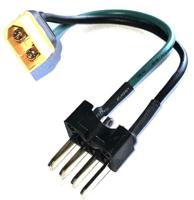 Bafang Motinova e-bike accu connector adapterkabel 20 cm groen-zwart xt60h-m - thumbnail