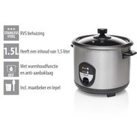 Tristar RK-6127 Rijstkoker 1.5 liter RVS - thumbnail