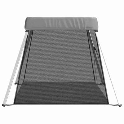 VidaXL Babybox met matras linnen lichtgrijs