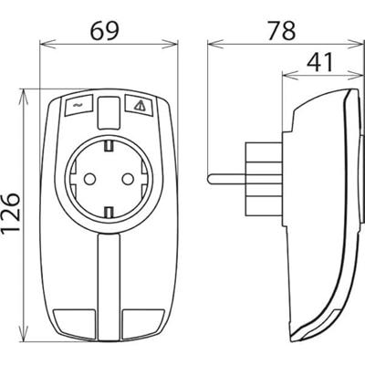 DEHN 909321 Overspanningsbeveiliging tussenstekker DEHN 909321 Overspanningsbeveiliging tussenstekker