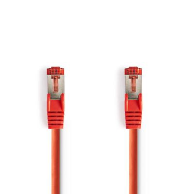 CAT6 S/FTP-Netwerkkabel | RJ45 Male - RJ45 Male | 0,25 m | Rood
