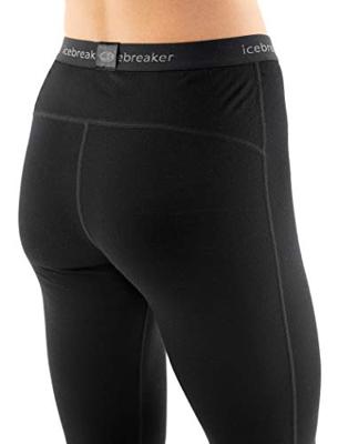 Icebreaker Merino 200 Oasis 3/4 Thermobroek Dames Black XL Icebreaker Merino 200 Oasis 3/4 Thermobroek Dames Black XL