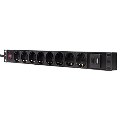LogiLink PDU8C02 energiedistributie 1U Zwart 8 AC-uitgang(en) LogiLink PDU8C02 energiedistributie 1U Zwart 8 AC-uitgang(en)