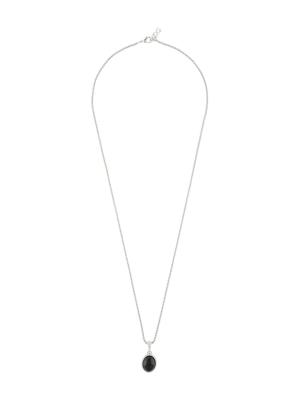 Dolce & Gabbana stone pendant necklace - Black