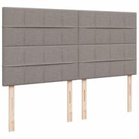 Boxspring met matras stof taupe 180x200 cm - thumbnail