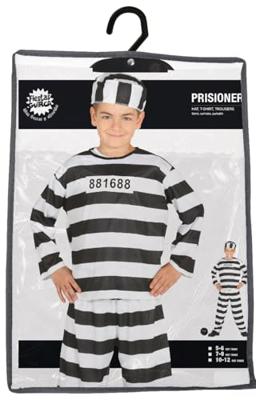 Boevenpak kind zwart/wit