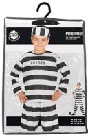 Boevenpak kind zwart/wit - thumbnail