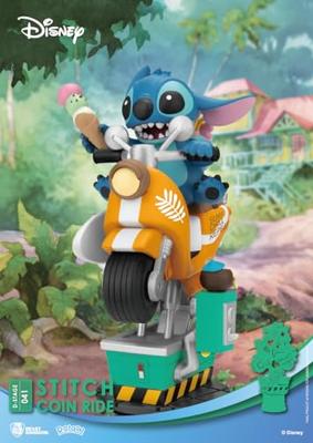 Disney D-Stage PVC Diorama Stitch Coin Ride 16 cm