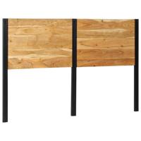Hoofdeinde 160 cm massief acaciahout en ijzer - thumbnail