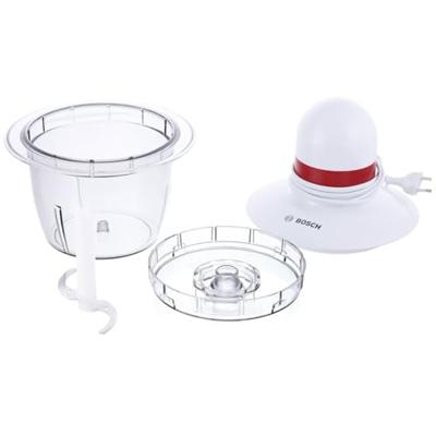 Bosch MMRP1000 elektrische hakmolen 0,8 l 400 W Rood, Transparant, Wit