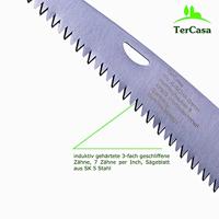 TerCasa JU-998501 Tuinzaag Inklapbaar Blad 16 cm Oranje/Groen - thumbnail
