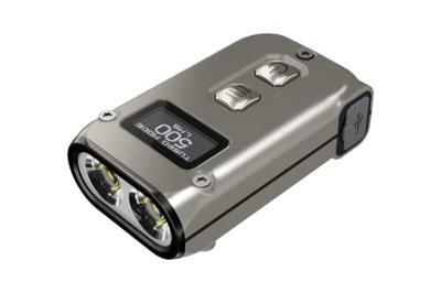 NiteCore TINI 2 Titanium Zaklamp werkt op een accu LED 500 lm 22 g