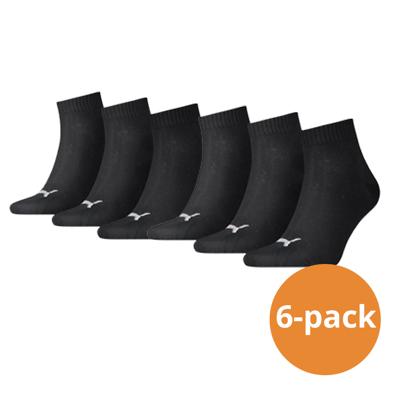 Puma Quarter Sokken Zwart 6-pack-43/46