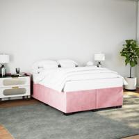 Bedframe fluweel roze 160x200 cm - thumbnail