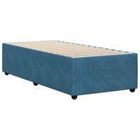 Bedframe fluweel blauw 90x200 cm - thumbnail