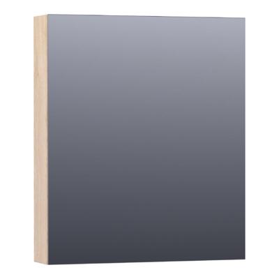 Brauer Impress Spiegelkast 60 cm - zonder Verlichting - Met 1 Linksdraaiende Dubbelzijdige Spiegeldeur - Sunlit