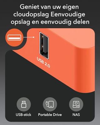 Cudy AC1200 draadloze router Fast Ethernet Oranje