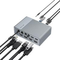 Hyper USB-C HyperDrive 15-in-1 docking station (gen 2) - Silver - thumbnail