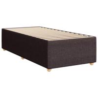 Boxspring met matras stof donkerbruin 90x190 cm - thumbnail