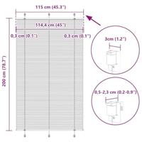 Pliss rolgordijn 115x200 cm stofbreedte 114,4 cm polyester - thumbnail