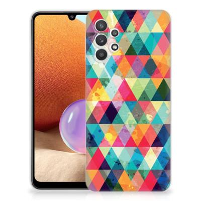 Samsung Galaxy A32 4G | A32 5G Enterprise Editie | TPU bumper | Geruit