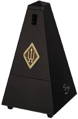 Wittner 816 810-serie metronoom met bel, hout zwart hoogglans