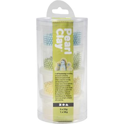 Pearl Clay ®, diverse kleuren, 3x25+38 gr, 1 set