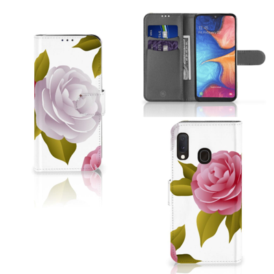 Samsung Galaxy A20e Hoesje Roses