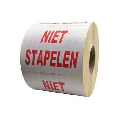 Niet stapelen etiketten 97 x 79 mm 1000 stuks per rol