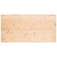 Tafelblad rechthoekig 100x60x2,5 cm massief grenenhout - thumbnail