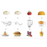 Bosch Haushalt Serie 4 Foodprocessor 800 W Wit, Antraciet - thumbnail