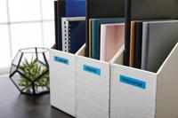 Gelamineerde Tape voor Labelmakers Dymo D1 45016 12 mm LabelManager™ Blauw Zwart (5 Stuks) - thumbnail