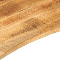 Bureaublad met ronding 110x80x2,5 cm massief ruw mangohout - thumbnail