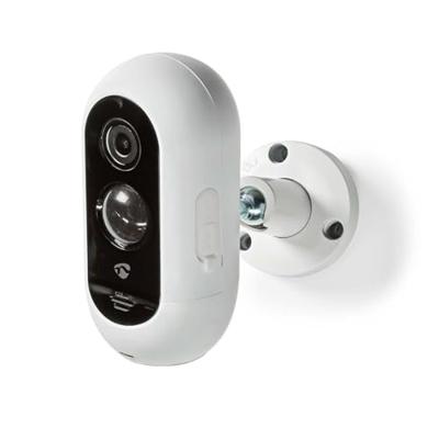 SmartLife Camera voor Buiten - Wi-Fi - Full HD 1080p - IP65 - Max. batterijduur: 6 Maanden - Cloud Opslag (optioneel) / microSD (niet inbegrepen) - 5 V DC - Met bewegingssensor - Nachtzicht - Wit
